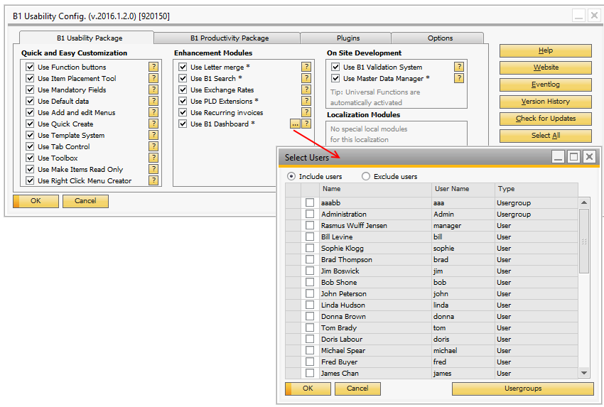 Open B1UP Web Dashboard - auto refresh – Boyum Helpcenter