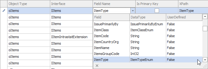 PerfionImportSetupsSAPB1EnumDataTypeExample