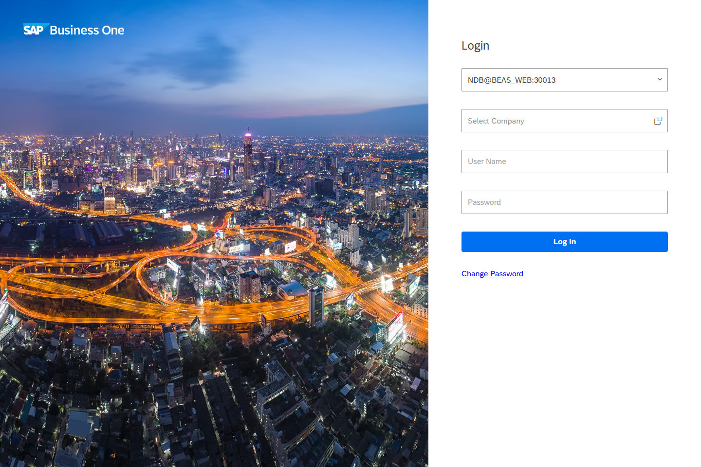 SAP Business One Web Client